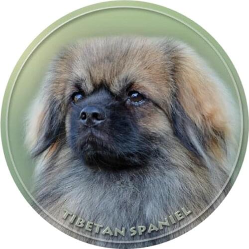 S40372# Various Sizes PVC Decal Tibetan Spaniel Dog Animal Car Sticker For Bumper Rear Window Laptop Refrigerator Toilet