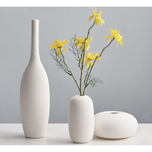 Nordic Ceramic Vase Living Room Porch Shelf Decor Home Decor Accessories Vase Table Decoration Living Room Flowers Vase Gift