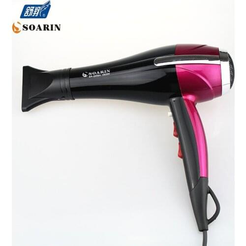 SOARIN Hair Dryer Professional Black Rose Red High Power Family Expenses Hair Dryer Equipment For Hair Salon Hairdressing Dryers