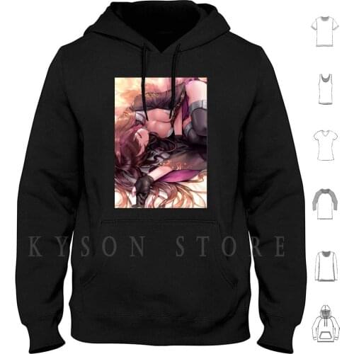 Azur Lane-Akagi Hoodie long sleeve Azur Lane Akagi Big Tits Boobs Oppai Cleavage Thigh Highs Stockings Thighs Legs