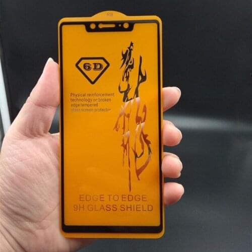 10PCS 6D Full Cover Screen Tempered Glass Film For Xiaomi Mi8 Mi 8 SE Phone POCOPHONE F1 For Xiaomi A2 Lite MIX3 Mix2