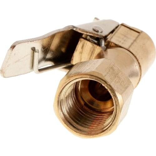 1 Pcs Auto Air Pump Chuck Clip Car Truck Tyre Tire Inflator Valve Connector Car 1/4-Inch Female NPT Clamp Tire Repair Tools