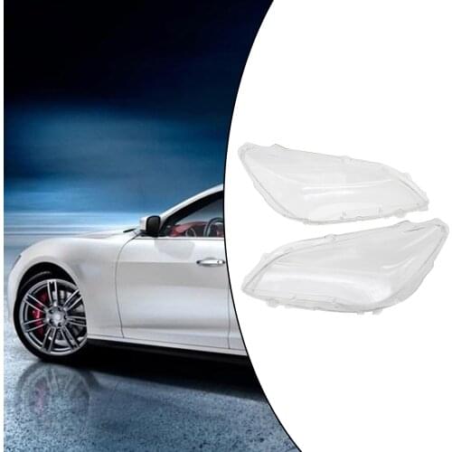 1 Pair Headlight Lens Cover Transparent Left and Right Headlamp Fit for BMW Vehicle 740i 750LI