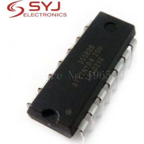 1pcs/lot ATTINY84-20PU ATTINY84 ATTINY84-20 MCU 8BIT 8KB FLASH 14-DIP Best quality In Stock