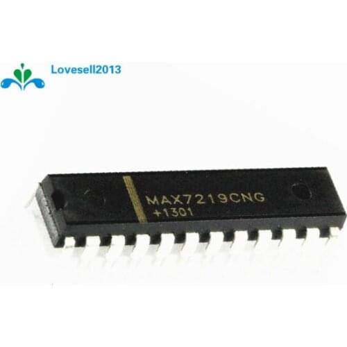 10 PCS IC MAX7219CNG MAX7219 DIP-24 DRIVER LED DISPLAY 8DGT NEW GOOD QUALITY