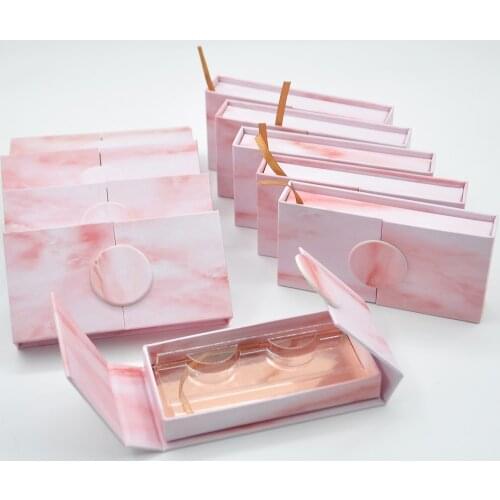 100/pack Wholesale False eyelash boxes package custom logo lash box packaging Makeup 3D mink lashes Magnetic case bulk vendors