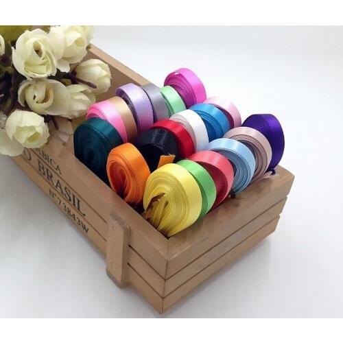 5 yards 6MM double satin ribbon color polyester ribbon DIY hair head ornaments with encryption material