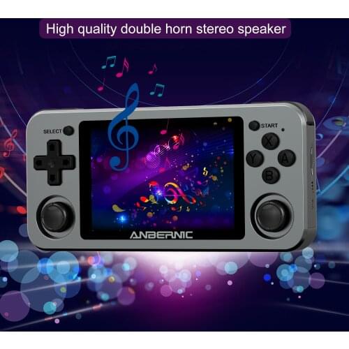 【64GB】Mini game console rg351M retro game console IPS screen portable handheld game console Open source handheld