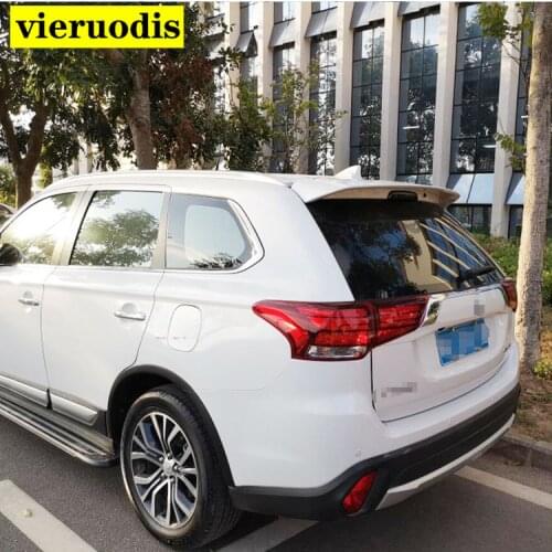 Car Styling ABS Plastic Unpainted Primer Rear Trunk Boot Wing Spoiler Decoration Fit For Mitsubishi Outlander 2013-2019