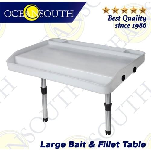 Oceansouth Large Bait Fillet Table Board Fishing Gear Aluminium Shaft High Strength Marine Canoe Yacht Fishing-Boat Accessories