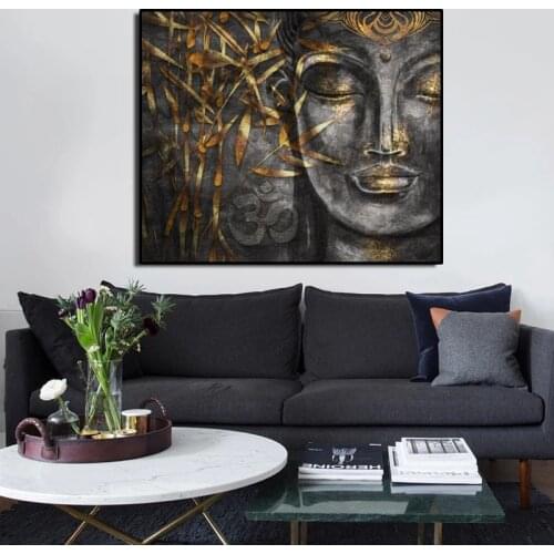 Bodhisattva Buddha - Wall Art Canvas Prints Poster and Decorative Painting Wall Pictures for Living Room Home Decor Cuadros