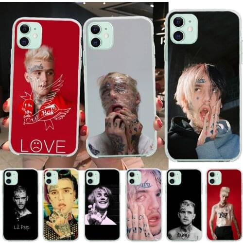 PENGHUWAN Lil Peep Cover Black Soft Shell Phone Case for iPhone 11 pro XS MAX 8 7 6 6S Plus X 5S SE XR cover