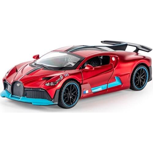 TAKARA TOMY 1:32 Model Car Boy Sound Light Toy Car Childrens Toy Gift Collection with Acousto-optic Return Force Bugatti Divo