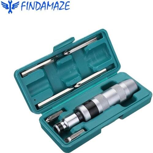 JUSTINLAU 7Pcs Multi-Function Heavy Impact Impact Driver / Screwdriver / Chisel / Tool Head Tool / Sleeve Hand Tool