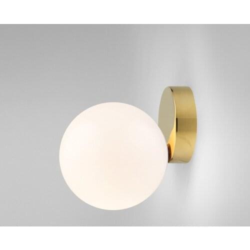 Post modern creative living room wall lamp simple ball glass ball wall lamp corridor aisle bedroom bedside wall lamps