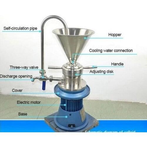 NEW Vertical Sesame Soybean Peanut Butter colloid mill grinder JML-65 te