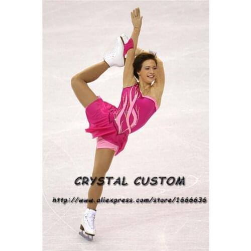 Girls Ice Skating Dresses Graceful New Brand Figure Skating Dresses For Competition DR4162