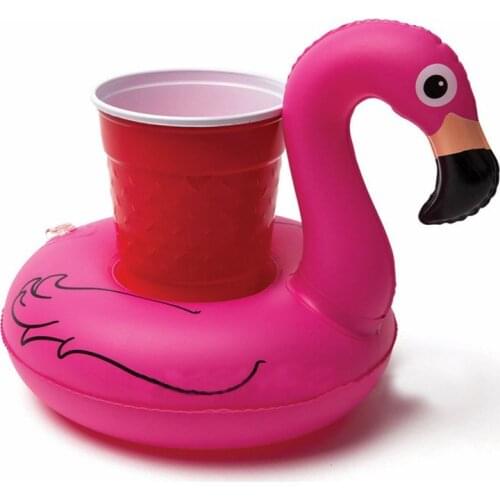 Coasters Stand Styles Beach Pink Flamingo Floats Mini Water Party Floating Pool Ring Mattresses Cup Inflatable Devices Toys
