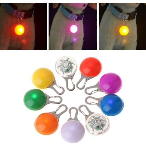 Pet Pendant Safety LED Flash Light Glow Collar Puppy Dogs Cat Luminous Identify