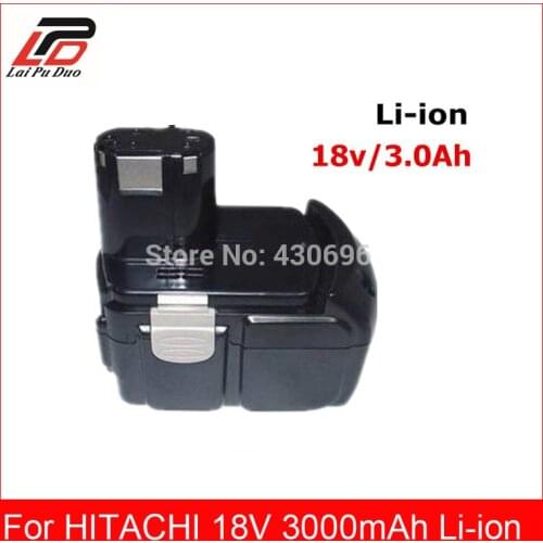 NEW 18v 3.0Ah Li-ion Replace power tool battery For HITACHI BCL1815, EBM1830 C18DL C18DLP4 C18DLX C18DMR C6DC C6DD CJ18DL