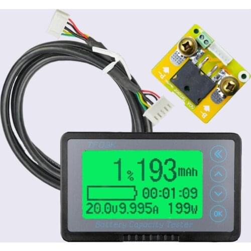 TF03K Multifunctional Coulomb Meter Electric Car Touring Car Battery Power Capacity Monitoring Indicator Voltmeter