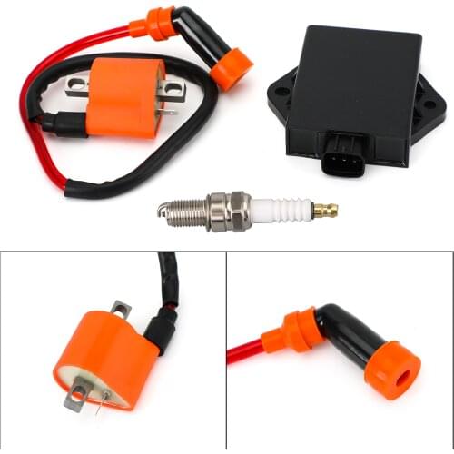 Topteng Ignition Coil Spark Plug CDI fit for Arctic Cat 250 1999-2005 2x4 4X4 3530-024 Motorcycle Accessories