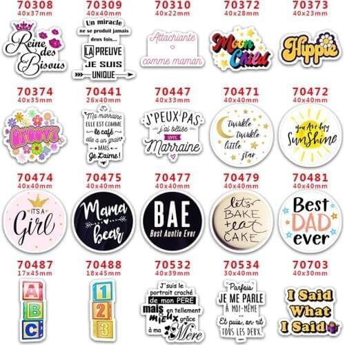 DIY Craft Supplies cartoon character flat back planar resins 30 pieces,language PR70308