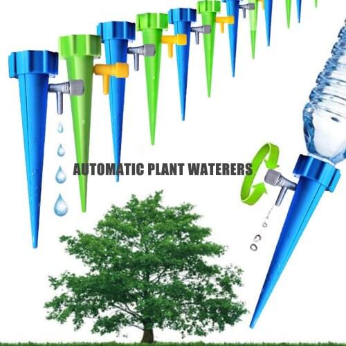 6/12 Pcs Automatic Plant Waterer Potted Flower Self Watering Devices Slow Release Bottle Irrigation Stake Garden Supplies