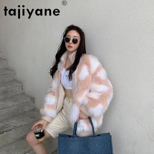 Womens 2021 jacket winter real fur coat for woman natural fox fur jackets oversize fashion parkas abrigo mujer TN405