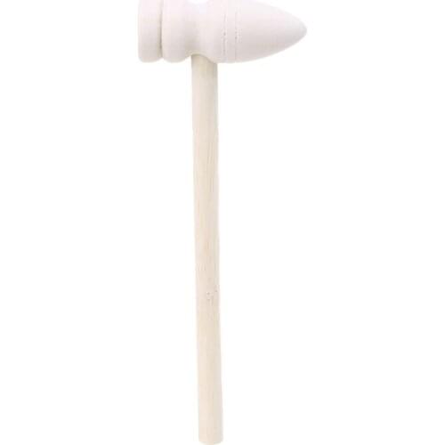 10 Pcs Wooden Hammers Toys for Chocolate Breakable Heart Mini Hammer Mallet