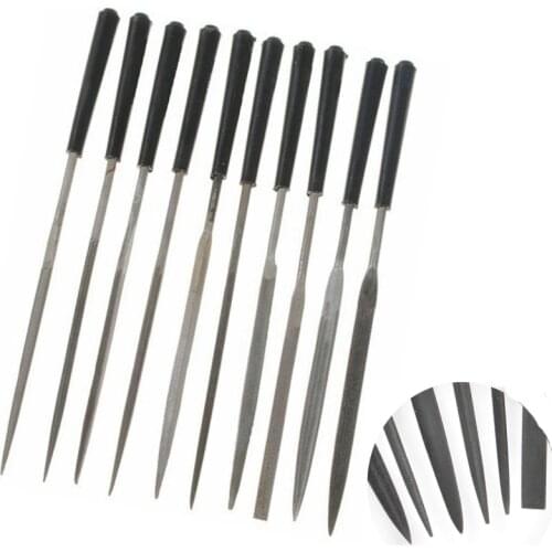 10pcs Needle Files Set Wood Carving Tool Metal Polishing Instruments For Metal Glass Stone Jewelry T12 Steel Manual File