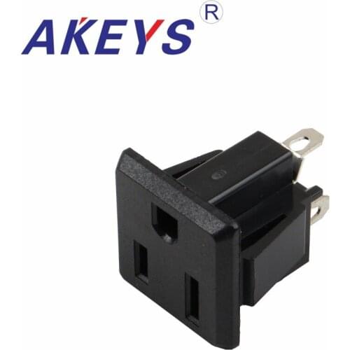 10PCS AC-217 AC-08 SS-6B DB appliance socket 10A250V AC Power Inlet Socket