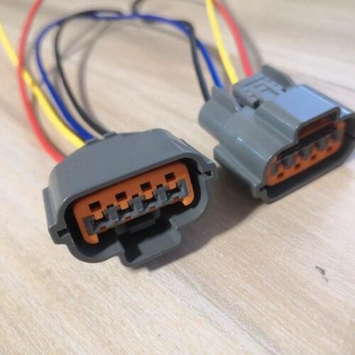 2pcs/lot 4 Pin/Way Gasoline Pump Alternator Repair Connector Wire Harness Pigtail For Nissan Mitsubishi MURANO I30 I35 MAXIMA