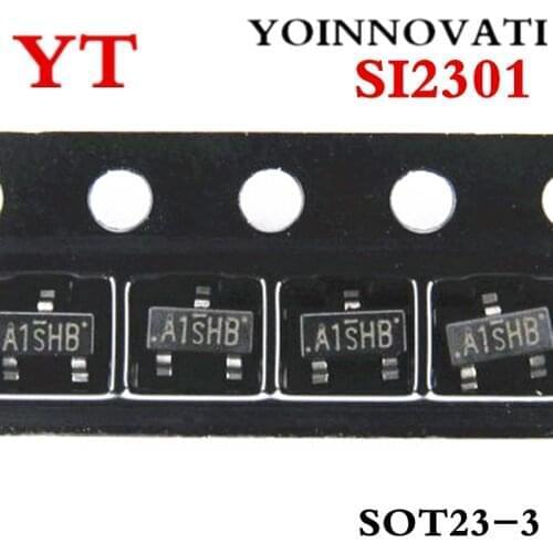 3000pcs/lot SI2301 A1SHB P-Channel Enhancement Mode Field Effect Transistor SOT23 IC Best quality