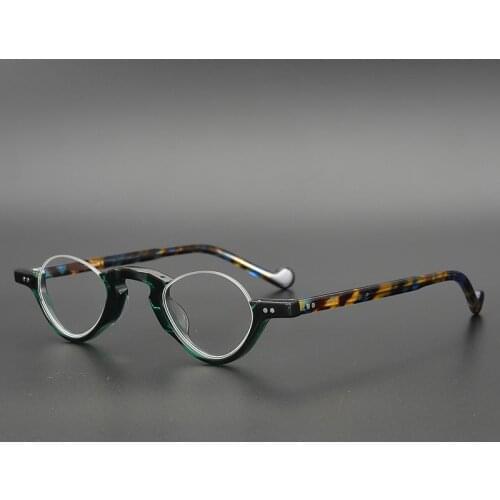 Acetate Transparent Glasses Frame Men Women Half Rim Small Eyeglasses Optical Myopia Spectacle Frames Clear Lens Eyewear Oculos
