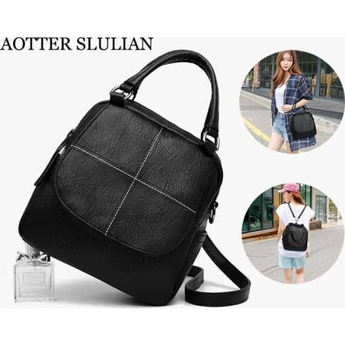 AOTTER SLULIAN Women's Leather Backpacks