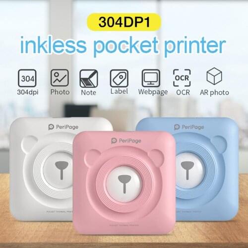 Bluetooth Smart Photo Printer Mini Portable Label Printer Label Memo Receipt Instant Sticker Printing Office Electronics