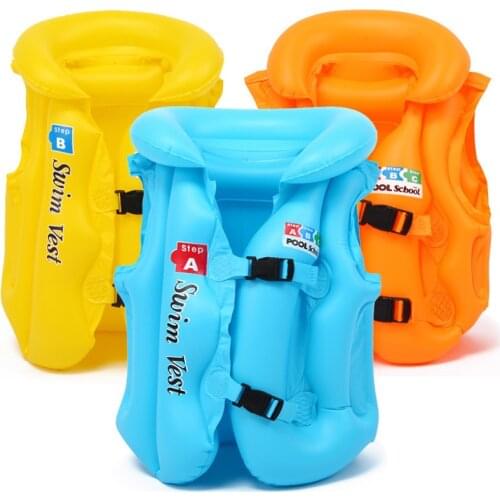 Children Float Swimming Aid Safety Float Inflatable Swim Vest Learn-to Swim Life Jacket Buoyancy Aid Vest for Kids