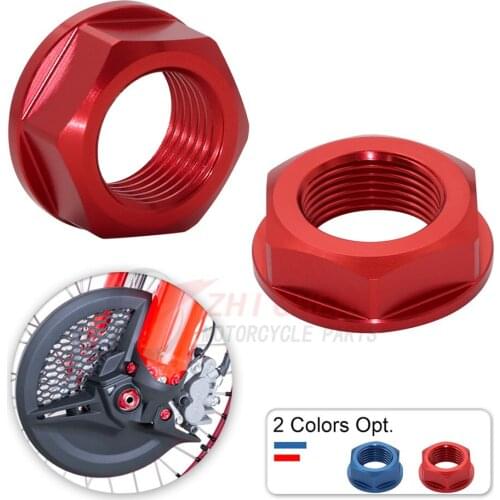 For Honda CRF 250R 450R 250RX 450RX 250X 450X 450L CRF50R CRF250R Front M16 Rear M22 Wheel Axle Nut Screw Motorcycle Accessories