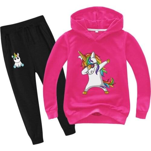 Girls Boys Clothing Sets Children Fashion Hoodies Sweatshirts + Pants Set Kids Clothing Spring Autumn Sports Suit Tracksuit