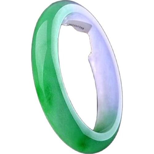 Ice green bracelet female jade bracelet floating flower ice jade jade jade jade bracelet female