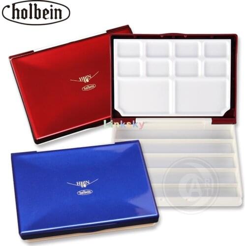 Holbein Magnetic Solid Watercolor Storage Box ,Watercolor Palette, Lightweight Palm Design,portable for Outdoor Sketching