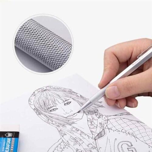 0.5mm Mechanical Pencil Starter Set Automatic Pencils Refill Leads for Writing Drawing Drafting(Silver)