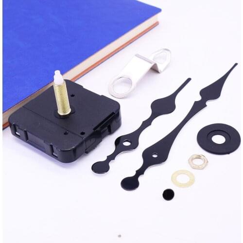 Long Shaft Clock Movement Mechanism with 4.6 Inch Long Hands Total Shaft Length 1-1/5 inches (1 Set)