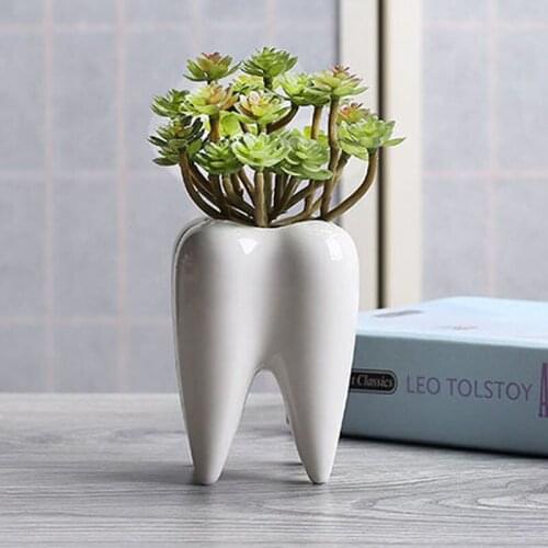 Mini Tooth Ceramic Succulent Flowerpot Small Garden Plant Pots Culture Home Decor Flower Pot Vase Bonsai Pots For Green Plants