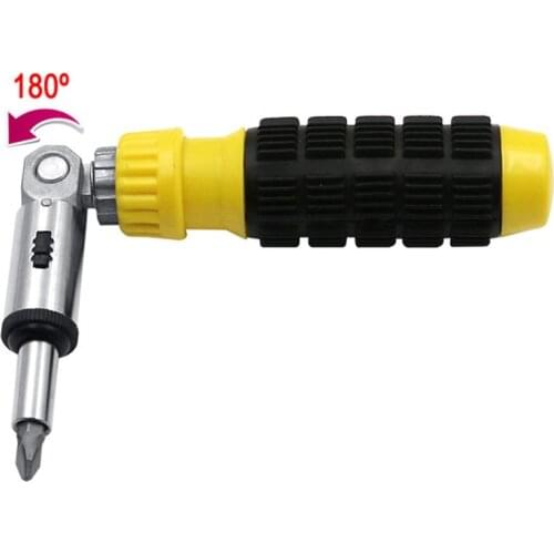 0-180 Degree Multi Function Ratchet Screwdriver Inside Hexagon Angles Adjustable Wrench