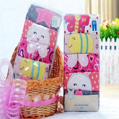 Fashion Baby Boy Girl Pants Toddler Trousers Infant Pull-on Pantie Cotton Underwear Leggings 3M-48M One Pack of 5 Pieces