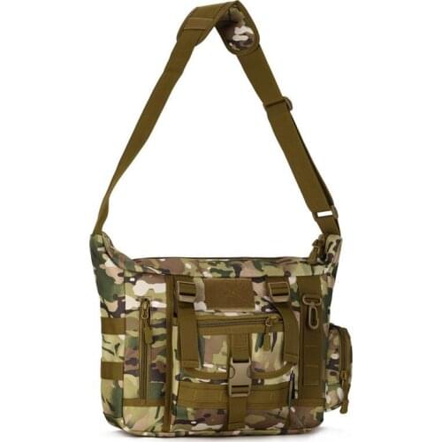 Mens Tactical Sling Shoulder Bag Mens Outdoor Messenger Bag For 14'' Laptop Waterproof Army Military Crossbody Bag