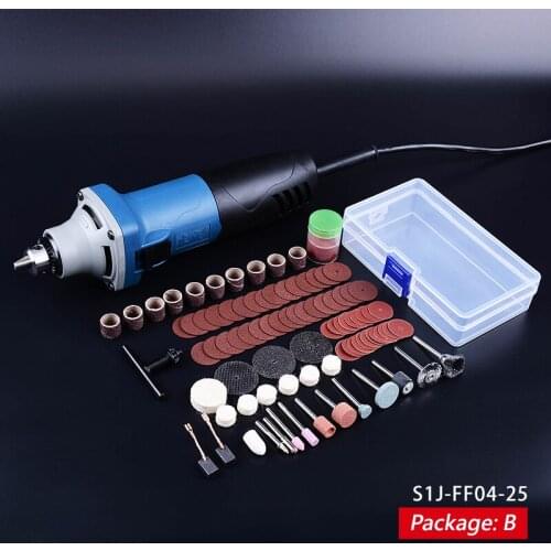 260W Mini Grinder Set 26700rpm Die Grinder Set Polisher Metal or Mould (Drill Chuck Design Can Use 0.6-6mm Shank)