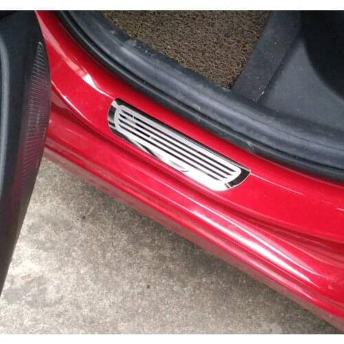 KIA RIO Stainless Steel Door Sill Scuff Plates for KIA RIO
